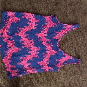 Lilly a Pulitzer giraffe tank